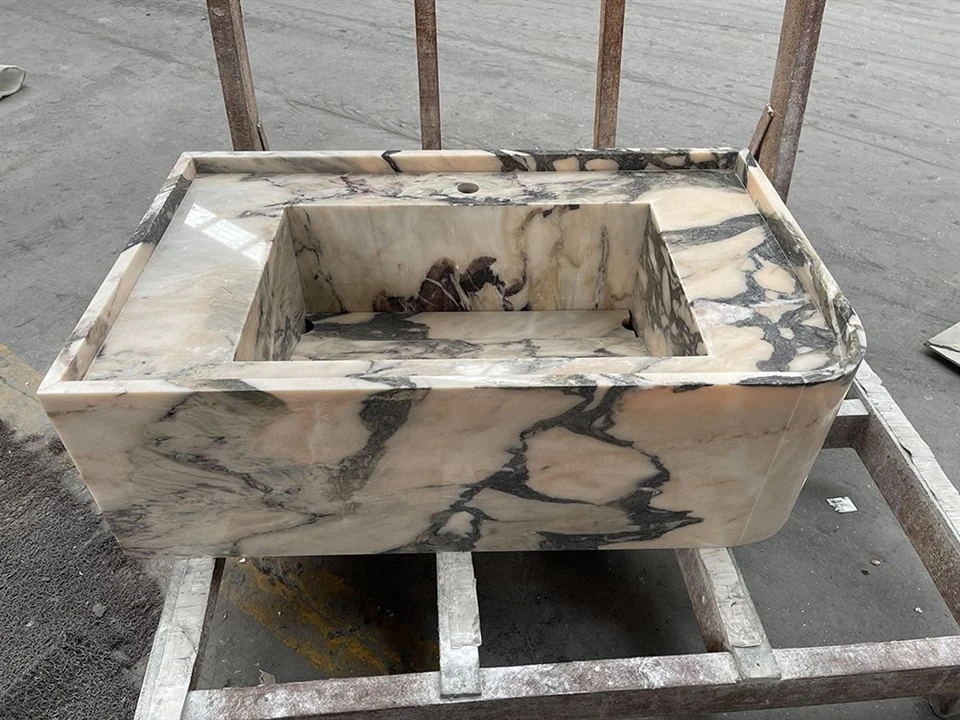 rose pink marble wall hung sink rose pink marble wall hung sink
